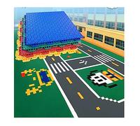 EYRMQWJPC Chaîne extérieure. Dalles de Sol modulaires emboîtables for la Maternelle, Tapis de Sport en Plastique à Assembler soi-même(Green 1)
