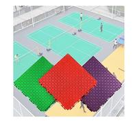 EYRMQWJPC Chaîne extérieure. Dalles de Sol modulaires emboîtables for Terrain de Basket-Ball de 12 Pouces avec Trou de Drainage, Stade, Parc, Grand Espace Public(Red)