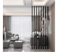 EYRMQWJPC Colonne de séparation métallique, Cloison de séparation en métal réglable de 60 à 200 cm, Multicolore, Lot de 8(Black,H75cm/29.5in/2.46ft)