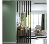 EYRMQWJPC Colonne de séparation métallique, Colonnes de séparation en Fer, Hauteur réglable de 2,3 à 7,87 Pieds, Noir et Blanc, Lot de 7(Black,85cm/33.4in/2.78ft)