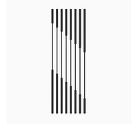 EYRMQWJPC Colonne de séparation métallique, Paravent Colonne en métal Noir doré 50-240 cm, Lot de 8, sans perçage(Black,145cm/57.0in/4.75ft)