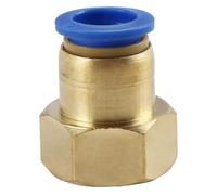 EYRMQWJPC Connecteur de tuyau en laiton 1 pièce PCF raccord de tuyau d'air 4-12 mm connecteur pneumatique filetage femelle 3/8" 1/2" 1/4" (Pcf4 01)