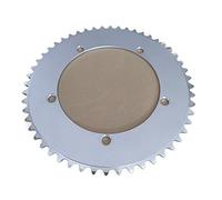 EYRMQWJPC Dispositif de Protection des Roues, Plateau à pignon Fixe 144BCD Argent Single Speed 50-53T(52T)