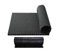 EYRMQWJPC Drainage pour Taille à l'air Libre Panneau de Drainage de Jardin en Maille avec géotextile for Plantes en Pot(Black,50x200cm/19x78in)