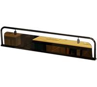 EYRMQWJPC Écran de séparation de Panneau en Verre, avec Verre translucide for Salle à Manger et Espace de Travail, Forfait Restaurant(Black,120x30cm)