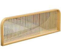 EYRMQWJPC Écran de séparation de Panneau en Verre, Brise-Vue Bas for Bureaux et Restaurants, cloisons de séparation for salles à Manger(Gold,A-120x30cm/47.2x11.8in)