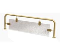 EYRMQWJPC Écran de séparation de Panneau en Verre, Cloison de séparation de comptoir de Restaurant en Fer forgé, cloisons Basses de 11,8 Pouces for salles à Manger(39.4x11.8in)