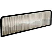 EYRMQWJPC Écran de séparation de Panneau en Verre, Comptoir Demi-Mur, clôture Basse, Design translucide, Espace de Travail, Bureau, Salle à Manger(Black,90x45cm)