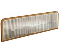 EYRMQWJPC Écran de séparation de Panneau en Verre, Comptoir Demi-Mur, clôture Basse, Design translucide, Espace de Travail, Bureau, Salle à Manger(Gold,100x45cm)