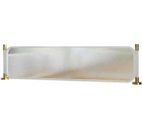 EYRMQWJPC Écran de séparation de Panneau en Verre, Séparateur de Zone Séparateur de confidentialité de Table Séparateur de comptoir Commercial Panneau de confidentialité(White,80x30cm)