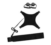 EYRMQWJPC Entraîneur de Smash au Volley-Ball, Kit d'entraînement for smashes de Volley-Ball avec Ceinture et correcteurs Main, Noir Rose(Black)