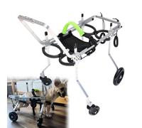 EYRMQWJPC Fauteuil Roulant léger pour Chien Fauteuil Roulant réglable for Chiens et Chats, Cadre en Aluminium, Support Pattes Avant arrière, Tailles XXS à 3XL(M)