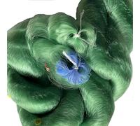 EYRMQWJPC Filet maillant de pêche en Nylon coulé à la Main Monofilament en Nylon 0,12 mm Vert, Maille 20 mm-35 mm, épaisseur 1,5 m-11,8 m, Longueur 144 m-288 m(A7)