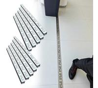 EYRMQWJPC Grille de canalisation d'évacuation des eaux pluvi Caniveau de Drainage en Acier Inoxydable 304 avec Grille, Couleur Argent, Plusieurs Tailles(10pcs,5x5cm(2"x2"))