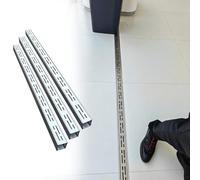 EYRMQWJPC Grille de canalisation d'évacuation des eaux pluvi Caniveau de Drainage en Acier Inoxydable 304 avec Grille, Couleur Argent, Plusieurs Tailles(3pcs,7x3cm(2 3/4" x1 1/8"))