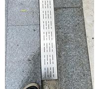 EYRMQWJPC Grille de canalisation d'évacuation des eaux pluvi Caniveau en Acier Inoxydable 304 avec Grille, 100 cm de Long, Couleur Argent, Plusieurs Tailles Disponibles(15x4cm(5 7/8" x1 5/8"))