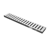 EYRMQWJPC Grille de canalisation d'évacuation des eaux pluvi Grille de caniveau en Acier Inoxydable 100 x (10-25) 2 cm(Style1,100x20x2cm)