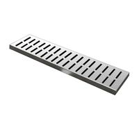 EYRMQWJPC Grille de canalisation d'évacuation des eaux pluvi Grille de caniveau en Acier Inoxydable 100 x (10-25) 2 cm(Style2,100x20x2cm)