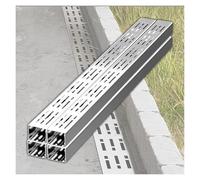 EYRMQWJPC Grille de canalisation d'évacuation des eaux pluvi Système de caniveaux en Acier Inoxydable 304 for allée Jardin, Plusieurs Tailles(4pcs,100x3.5x3cm)