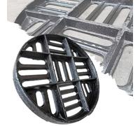 EYRMQWJPC Grille de Siphon Circulaire en Fonte, Couvercle de Grille Drainage Rond extérieur en Fonte Noir, Plusieurs Tailles(67x3cm-26.4x1.2in)
