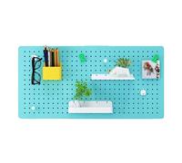 EYRMQWJPC Kit combiné pour panneaux perforés, Kit de rangement d'outils d'affichage mural en panneau perforé, avec supports et crochets multicolores(Style 3)