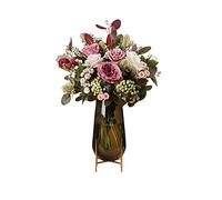 EYRMQWJPC La Grande Fleur, Bouquet de Roses en Soie en Pot, Fausses Fleurs for Mariage