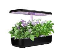 EYRMQWJPC La LED s’éclaire, Jardin hydroponique Vertical d'intérieur avec éclairage LED 36 W, 2 Modes de Culture, 12 Pots de pépinière, Lot de 12