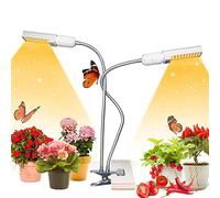 EYRMQWJPC La LED s’éclaire, Lampe de Croissance LED à Spectre Complet, 2 têtes réglables, col de Cygne, Rouge, Bleu, USB, Alimentation Secteur, for l'intérieur