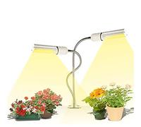 EYRMQWJPC La LED s’éclaire, Lampe LED 45 W à Spectre Complet for Plantes, 88 LED, 360°, col de Cygne, for la Croissance des semis, la Floraison, la Fructification(Double Head 45W)