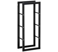 EYRMQWJPC Panier de Bois de Chauffage, Porte-bûches en métal Noir for intérieur et extérieur