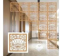 EYRMQWJPC Panneaux de paravent en Bois Massif, Pack of 21 Wood-Plastic Hanging Room Divider Panels, Black, 29x29cm