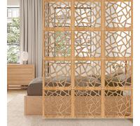 EYRMQWJPC Panneaux de paravent en Bois Massif, Wood Plastic Hanging Room Divider Panels 29x29cm Pack of 20