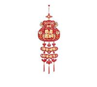 EYRMQWJPC Pendentif nœud Chinois, Pendentif Personnage Fu 2026 année du Cheval, décoration de Porte Festival Printemps, Multicolore(Color2)