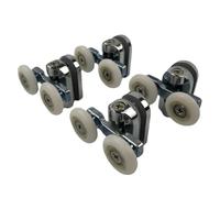 EYRMQWJPC roulettes pour Portes de Douche, roulettes de Rechange for Porte Douche coulissante (lot 8) - diamètres supérieur et inférieur 23-27 mm(4pcs Upper Part,Diameter 25mm)