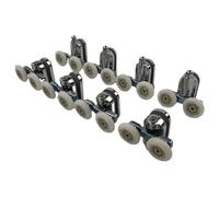 EYRMQWJPC roulettes pour Portes de Douche, roulettes de Rechange for Porte Douche coulissante (lot 8) - diamètres supérieur et inférieur 23-27 mm(4 Upper and 4 Lower,Diameter 27mm)