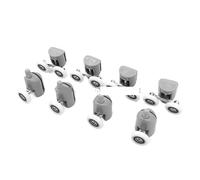 EYRMQWJPC roulettes pour Portes de Douche, roulettes for Porte de Douche coulissante, lot 8, 20-27 mm(23.0mm)