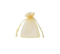 EYRMQWJPC Sacs de Protection des Fruits, Lot de 50 Sacs en Filet à Cordon for Fruits, légumes, Fleurs, Multicolores, Plusieurs Tailles(Gold,17cm x 23cm)