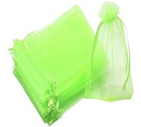 EYRMQWJPC Sacs de Protection des Fruits, Sachets de Protection for Fruits en Filet avec Cordon de Serrage, Lot de 100, Multicolores, Plusieurs Tailles(Light Green,10x15cm (100Pcs))