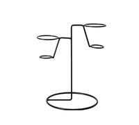 EYRMQWJPC Supports pour cornets de glace, Support de cornet de crème glacée Stand Iron Art Hauteur 15,4 centimètres 6,06 pouces(Blacks4)