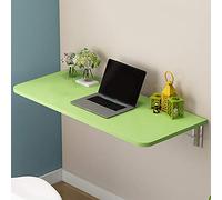 EYRMQWJPC Table Pliante Simple, Table Pliante Murale, Bureau à Manger Flottant à abattants, établi Pliant Multifonction(Green,100 * 30cm/39.4 * 11.8in)