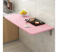 EYRMQWJPC Table Pliante Simple, Table Pliante Murale, Bureau à Manger Flottant à abattants, établi Pliant Multifonction(Pink,60 * 40cm/23.6 * 15.7in)