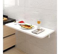 EYRMQWJPC Table Pliante Simple, Table Pliante Murale - Petits espaces Bureau Chambre Cuisine - Bureau d'ordinateur - Table à Manger(White,100x40cm/39x16in)