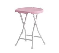 EYRMQWJPC Tabouret Pliant rembourré, Chaise de Petit-déjeuner Portable, Tabouret Bar Pliable sans Dossier avec poignée for Cuisine, Jardin, Bureau, Pique-Nique(Pink)