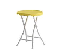 EYRMQWJPC Tabouret Pliant rembourré, Chaise de Petit-déjeuner Portable, Tabouret Bar Pliable sans Dossier avec poignée for Cuisine, Jardin, Bureau, Pique-Nique(Yellow)