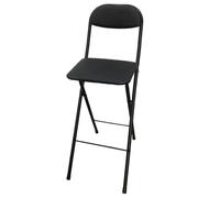 EYRMQWJPC Tabouret Pliant rembourré, Tabouret de Bar Pliable avec Dossier, rembourré en polyuréthane, Hauteur comptoir, Tabouret Haut et Portable, Chaise Haute for Petit-déjeuner(65cm/26inch)
