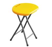 EYRMQWJPC Tabouret Pliant rembourré, Tabouret de Bar Pliable sans Dossier avec poignée, Chaise en Plastique Repose-Pieds for Cuisine, pêche, randonnée, Jardinage(Yellow)
