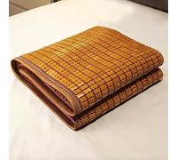 EYRMQWJPC Tapis de lit d'été Pliable, Tapis de Couchage d'été en Bambou Naturel, Coussin Refroidissement Pliable Mahjong carbonisé, Plusieurs Tailles(55x150cm(21.7x59in))