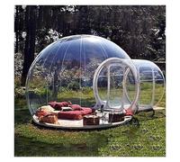 EYRMQWJPC Tente Gonflable Transparente, Tente de Camping Gonflable extérieure à Bulles avec Tunnel Unique, Tente Transparente portative, belvédère avec souffleur for fête dans Le Jardin
