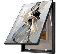 EYRMQWJPC Toiles abstraites encadrées, Art décoratif de Toile Peinture Mur avec des Tailles Multiples Cadre Noir(5,50x70cm)