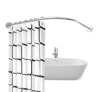 EYRMQWJPC Tringle à Rideau de Douche incurvée en Acier Inoxydable | Taille : B,A,C Utilisation : for salles de bains, vestiaires et salles d'essai(C)